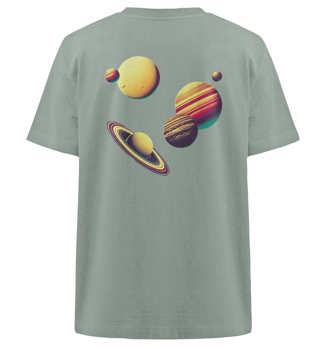 Floating Planets - Heavy Oversized Organic Shirt