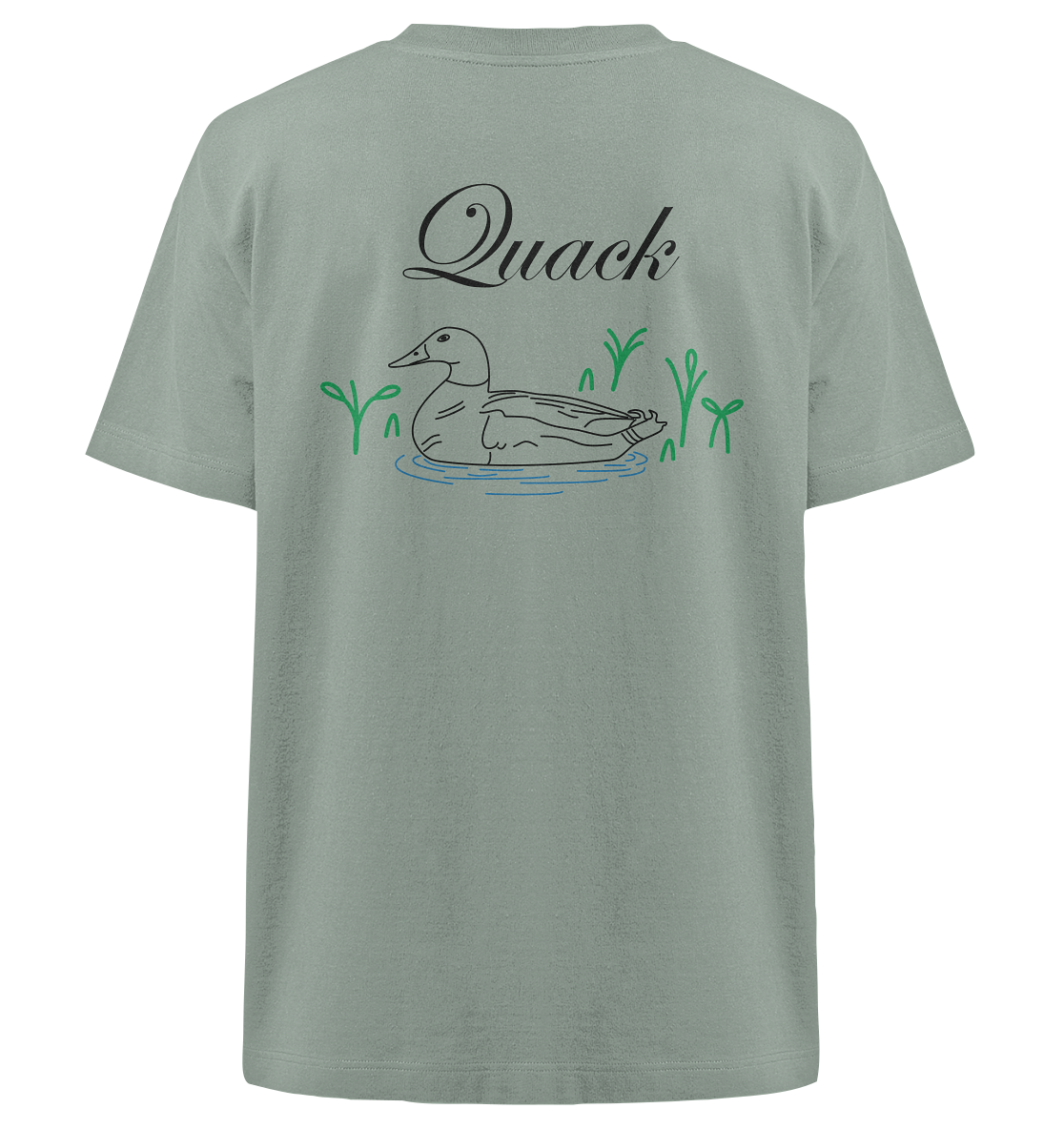 Quack Duck - light colors - Heavy Oversized Organic Shirt