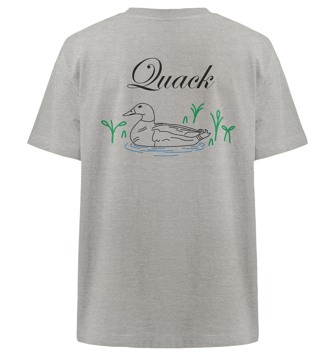 Quack Duck - light colors - Heavy Oversized Organic Shirt