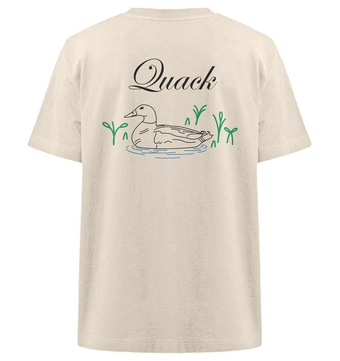 Quack Duck - light colors - Heavy Oversized Organic Shirt